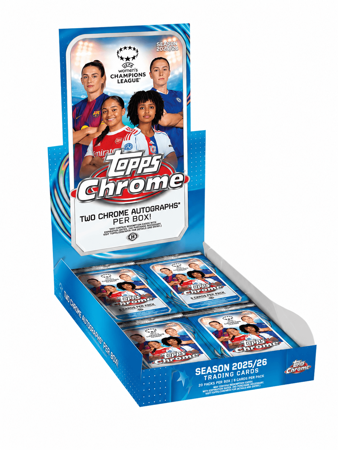 2025/26 Topps Chrome UEFA Women's Champions League hobby box